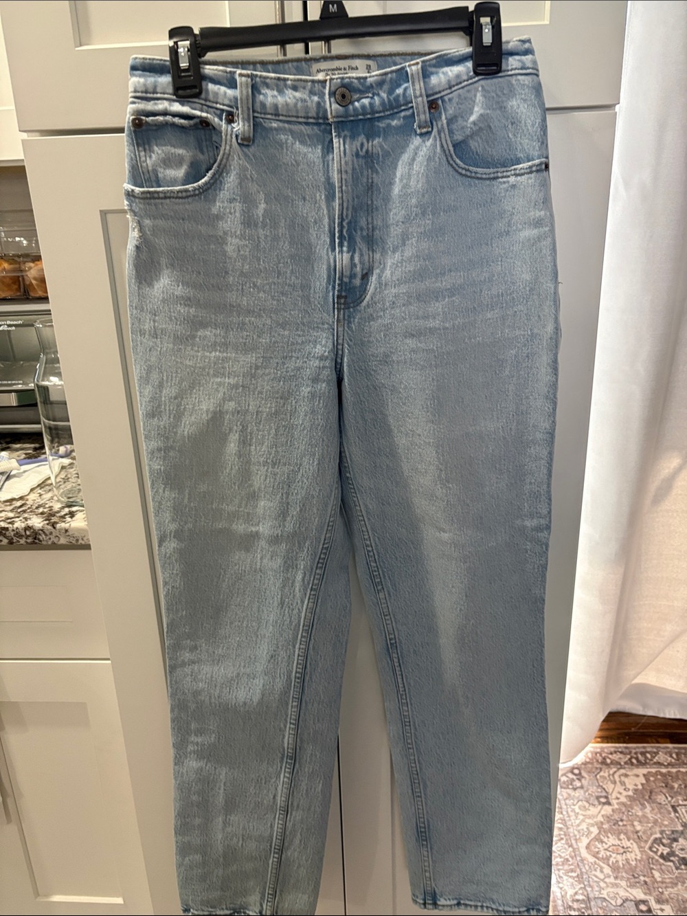 Abercrombie & Fitch Light Wash Straight Leg Jeans